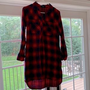 Madewell Flannel Plaid Dress